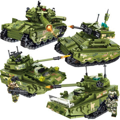 Tank Building Blocks Toy Set with Figures & Accessories
