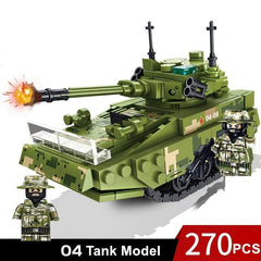 Tank Building Blocks Toy Set with Figures & Accessories