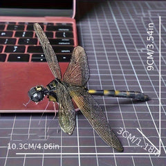 3D Metallic Dragonfly Puzzle - Stainless Steel DIY Model