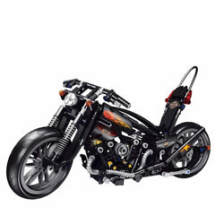 Classic Motorcycle Building Blocks Toy Model Puzzle Assembled