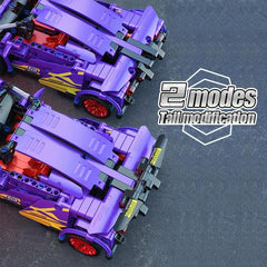 Purple Sports Car Building Blocks Model for Kids 8+