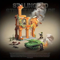 Heroes And Generals Military Battlefield Assembled Educational Toy