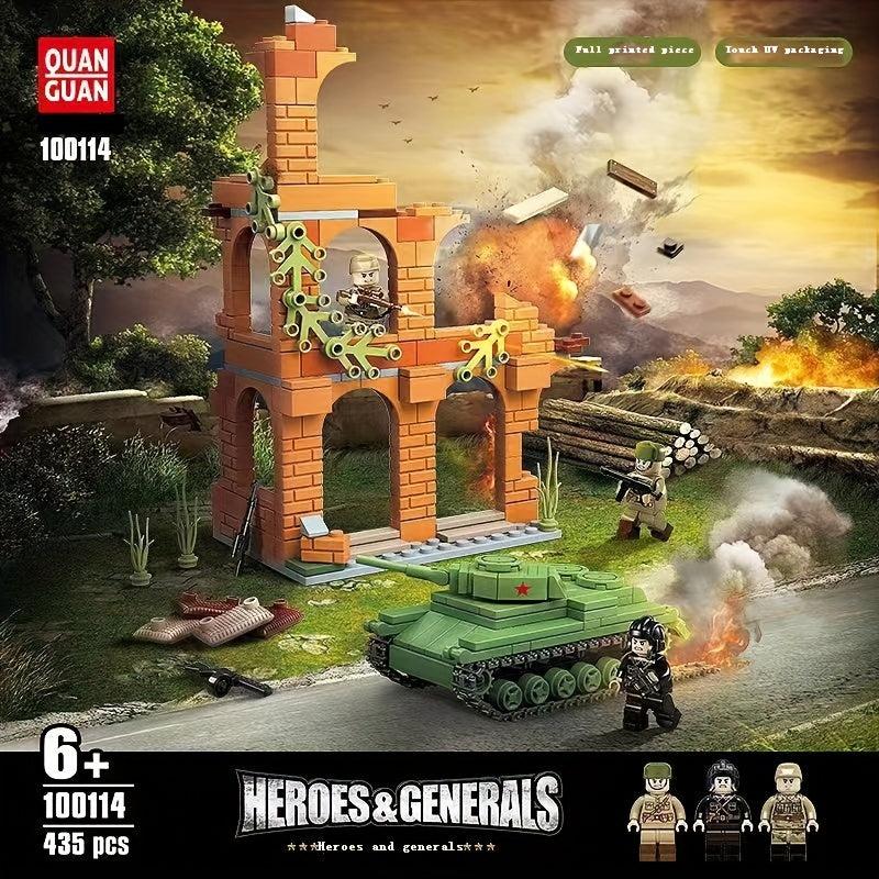 Heroes And Generals Military Battlefield Assembled Educational Toy