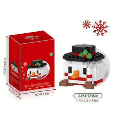 Santa Claus Elk Puzzle Building Blocks DIY Decoration Holiday Gift