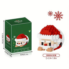 Santa Claus Elk Puzzle Building Blocks DIY Decoration Holiday Gift