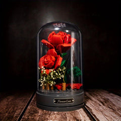 Eternal Flower Music Box Building Blocks Rose Bouquet Toy