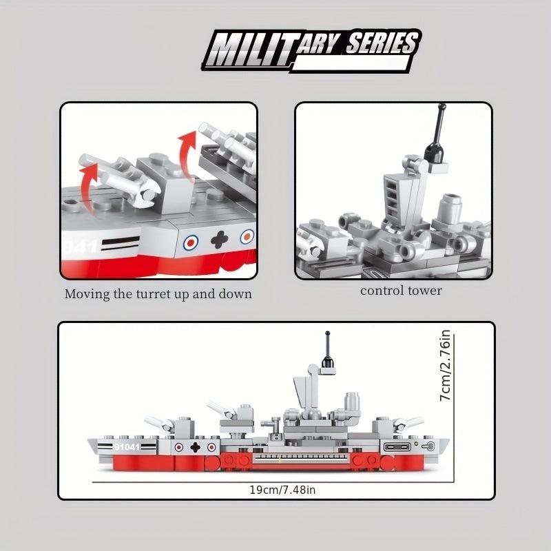 Military Series Carrier Puzzle Building Blocks Toy Gift