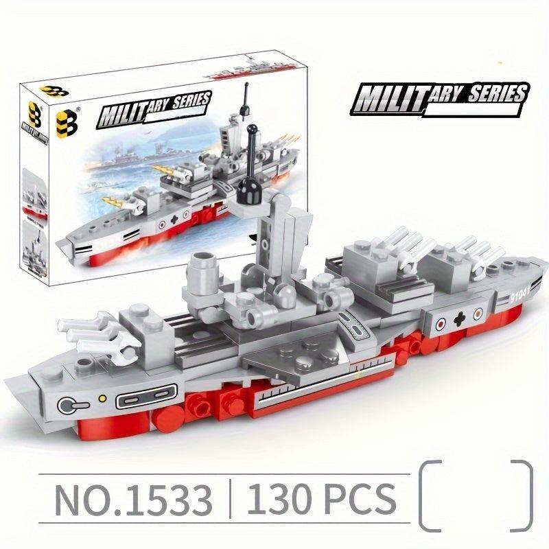Military Series Carrier Puzzle Building Blocks Toy Gift