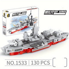 Military Series Carrier Puzzle Building Blocks Toy Gift