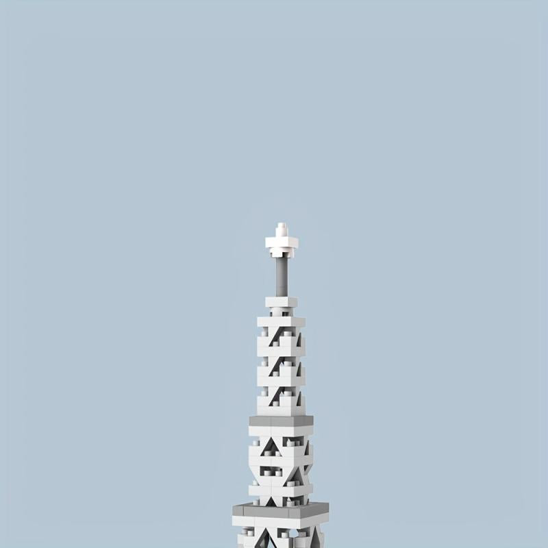 DIY Eiffel Tower Model Building Blocks Toy for Children