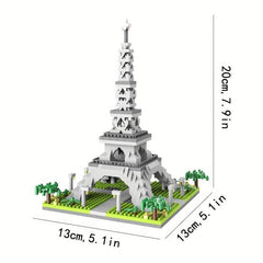 DIY Eiffel Tower Model Building Blocks Toy for Children