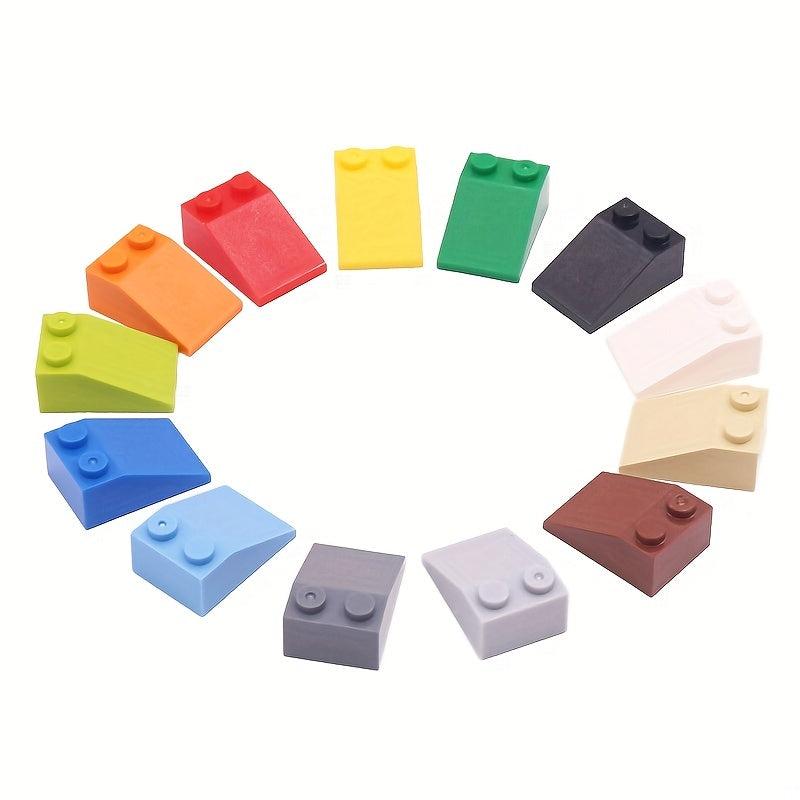 30pcs Building Blocks 2x3 Roof Slope Tiles Basic Parts Slope 33 3 X 2