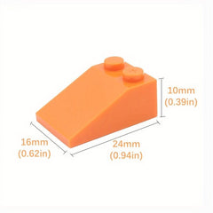 30pcs Building Blocks 2x3 Roof Slope Tiles Basic Parts Slope 33 3 X 2