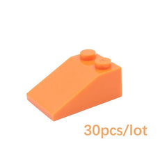 30pcs Building Blocks 2x3 Roof Slope Tiles Basic Parts Slope 33 3 X 2