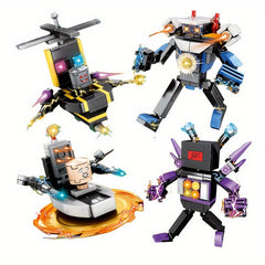 Surveillance Man Sound Man Toilet Stereo TV Monitor Building Blocks