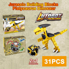 134pcs Dinosaurs Robot Building Blocks Puzzle Toys Gift