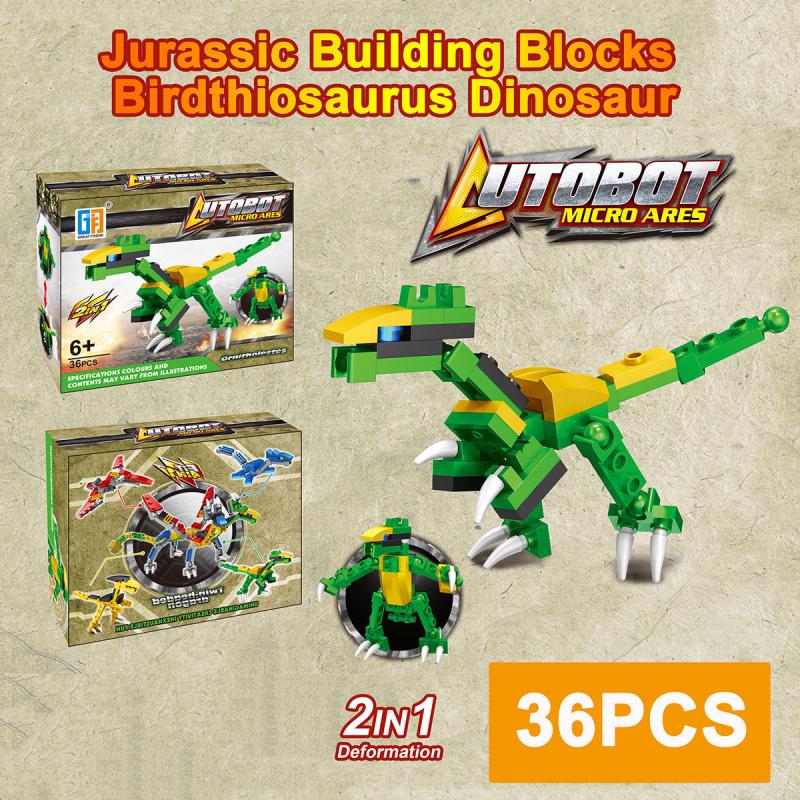 134pcs Dinosaurs Robot Building Blocks Puzzle Toys Gift