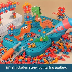 156pcs DIY Screw Tool Box 2D 3D Building Set