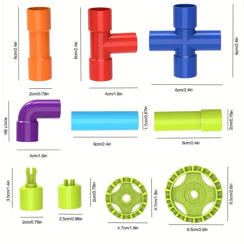 Early Ed DIY Water Pipe Splicing Building Blocks Toys