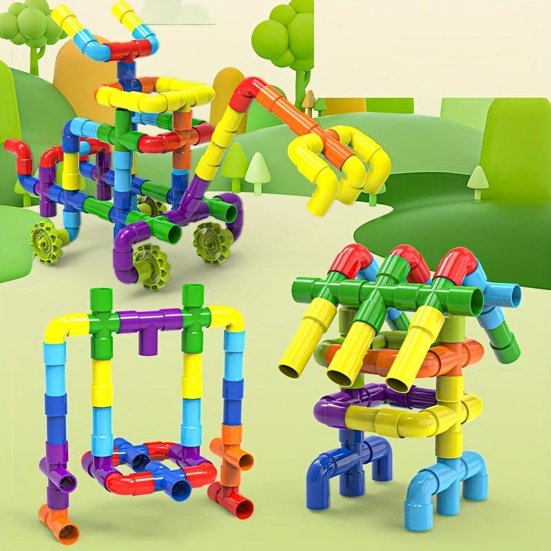 Early Ed DIY Water Pipe Splicing Building Blocks Toys