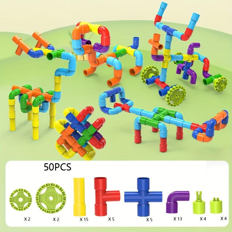 Early Ed DIY Water Pipe Splicing Building Blocks Toys