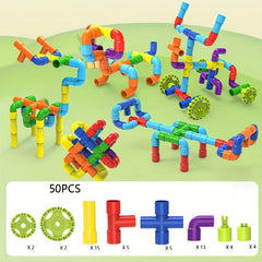 Early Ed DIY Water Pipe Splicing Building Blocks Toys