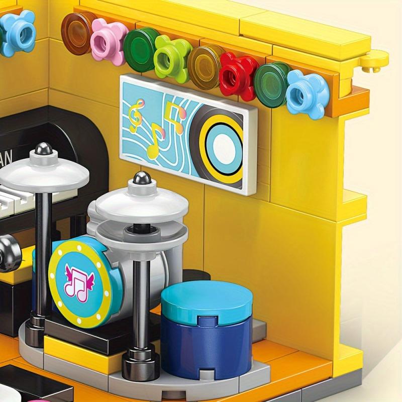 Musician Room Building Blocks DIY Mini Indoor Model