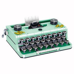 Retro Typewriter Model Building Blocks Educational Toys