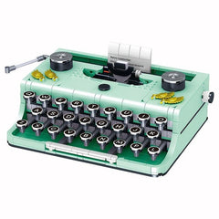 Retro Typewriter Model Building Blocks Educational Toys