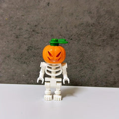 Pumpkin Head Block And Skeleton Building Blocks