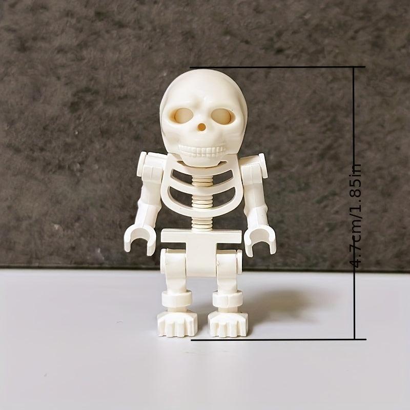 Pumpkin Head Block And Skeleton Building Blocks