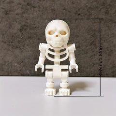 Pumpkin Head Block And Skeleton Building Blocks