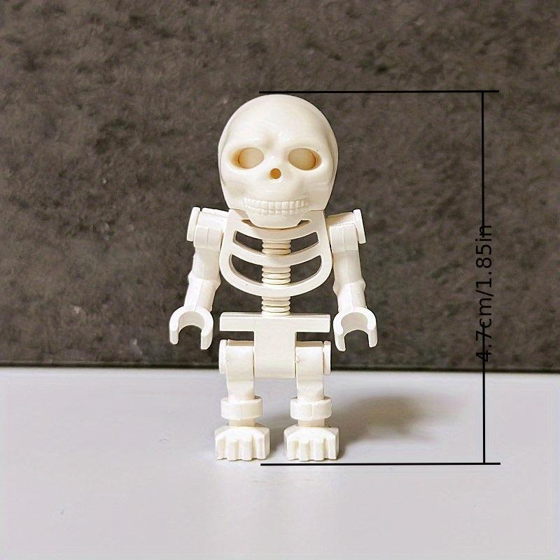 Pumpkin Head Block And Skeleton Building Blocks