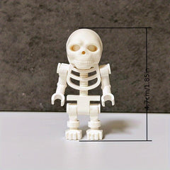 Pumpkin Head Block And Skeleton Building Blocks