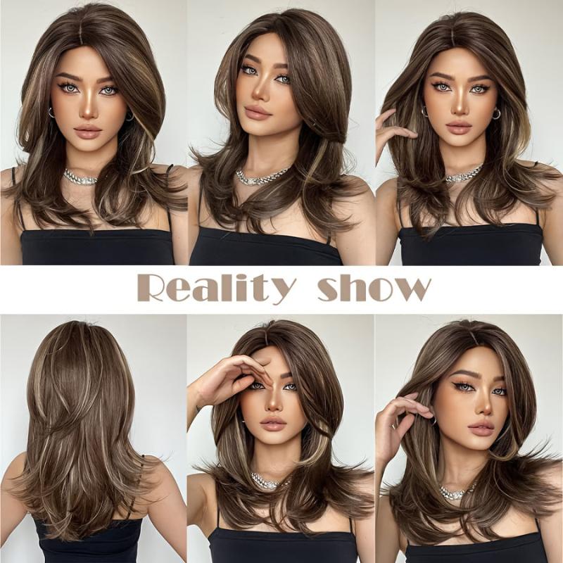 Brown Long Straight Hair Wigs for Daily Wear & Healthy Brown Wigs