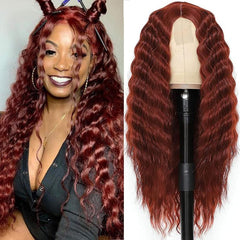 Long Curly Fluffy Wig for Daily Party Decors Photography Props