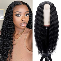 Long Curly Fluffy Wig for Daily Party Decors Photography Props