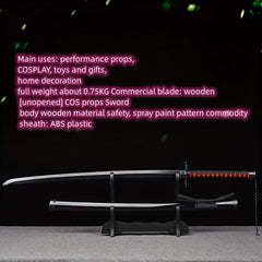 Wooden Simulation Sword Cosplay Tool Stage Performance Practice Props