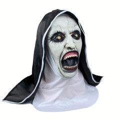 Scary Halloween Ghost Face Latex Head Cover for Men