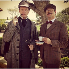 1920s Detective Costume Set with Accessories for Halloween Cosplay Party