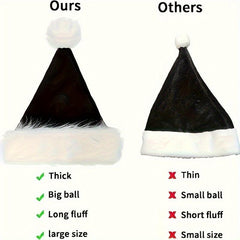 1pc 4 Colors Fluffy Christmas Hat Halloween Cosplay Costume Props
