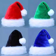 1pc 4 Colors Fluffy Christmas Hat Halloween Cosplay Costume Props