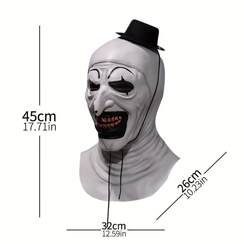 Halloween Clown Mask Creepy Demon Evil Latex Mask Masquerade Party Costume Props