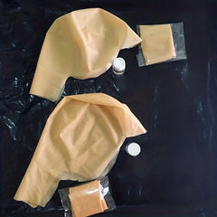 Latex Bald Wig Cap for Men Halloween Makeup