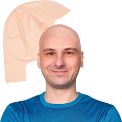 Latex Bald Wig Cap for Men Halloween Makeup