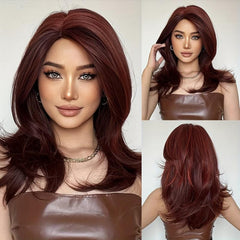 Long Straight Wig Women Charming Synthetic Fiber Wig