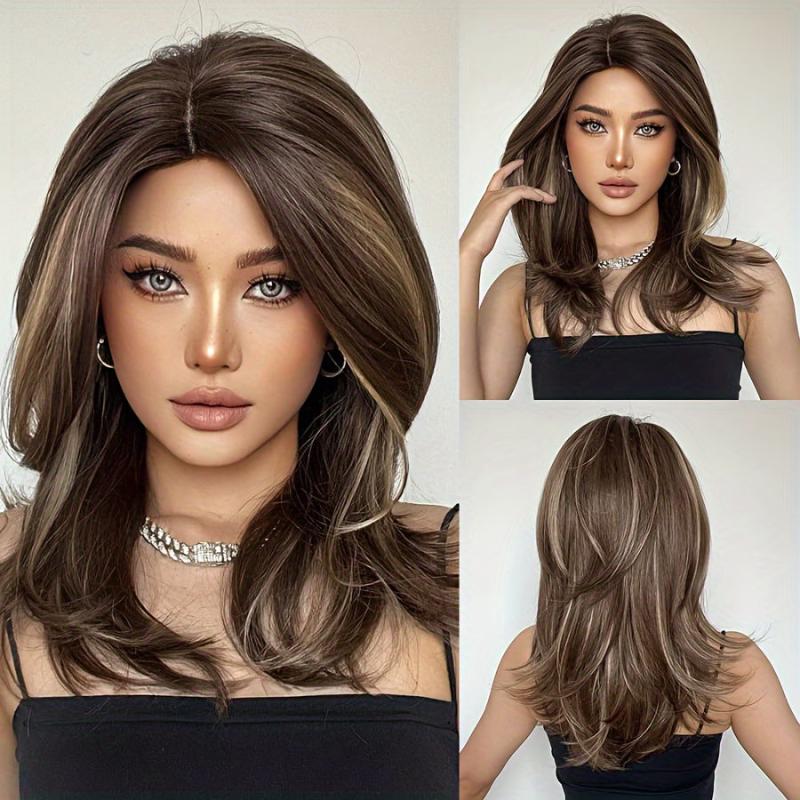 Long Straight Wig Women Charming Synthetic Fiber Wig