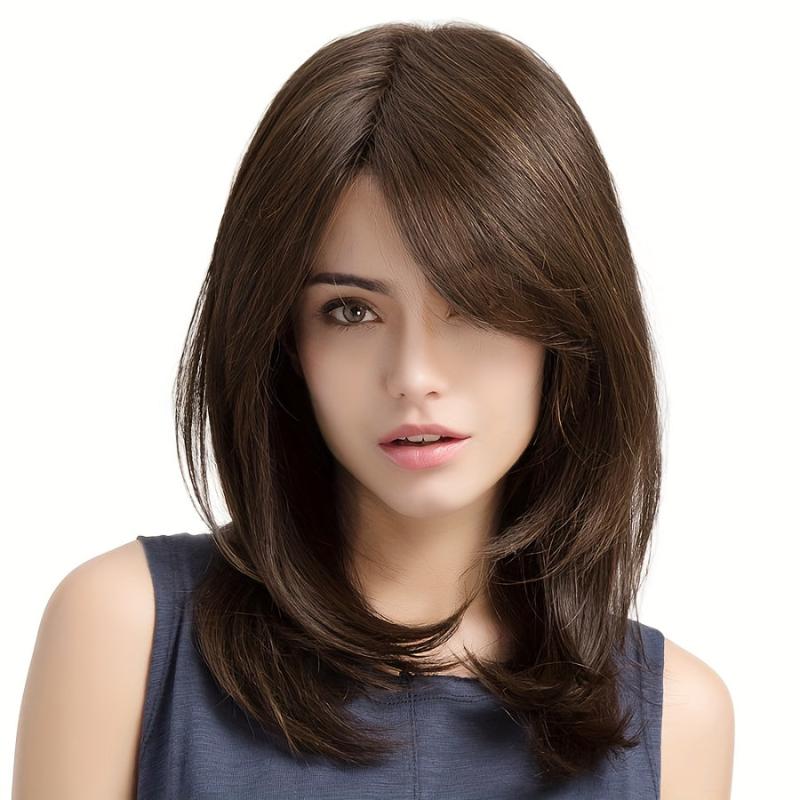 Long Straight Wig Women Charming Synthetic Fiber Wig