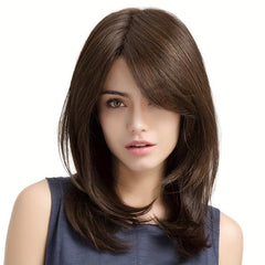 Long Straight Wig Women Charming Synthetic Fiber Wig