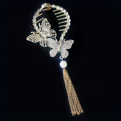Zinc Alloy Butterfly Tassel Hair Clip Hair Accessories